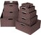 Sorbus Woven Basket Bin Set - Shelf Storage for Household Items - Stackable with built-in Carry Handles (9 Pack)